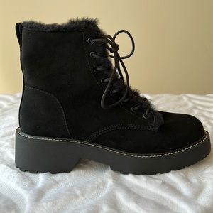 Black Suede Madden Girl Boots